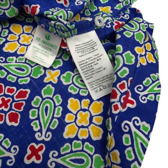 J. Crew Mens Slub Cotton Button Up SS Camp Collar Shirt, Size XL - Picture 3 of 7